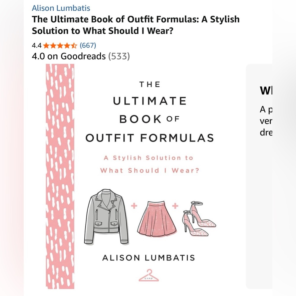 The Ultimate Book of Outfit Formulas, hardback, coffee table book, style book
